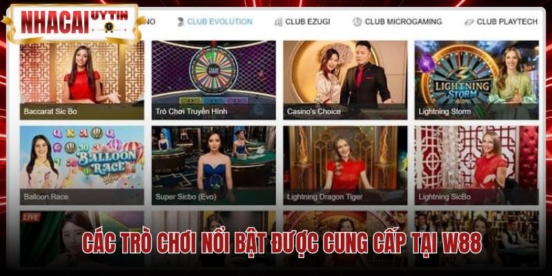 Sảnh cá cược thể thao cùng bàn chia bài trực tuyến W88