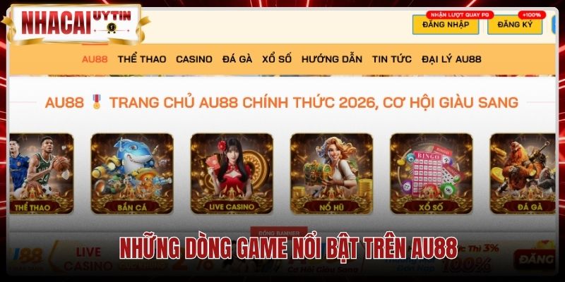 nhung-dong-game-noi-bat-tren-au88 Danh mục trò chơi trực tuyến phong phú cùng thương hiệu Au88