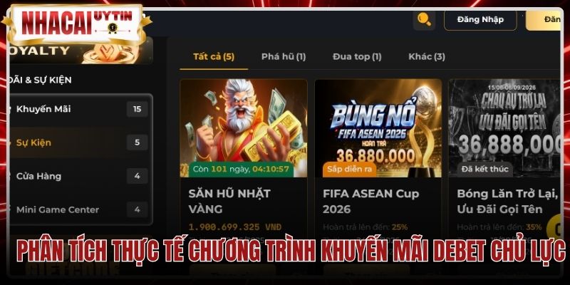 Đánh giá doanh số luân chuyển các gói debet khuyến mại